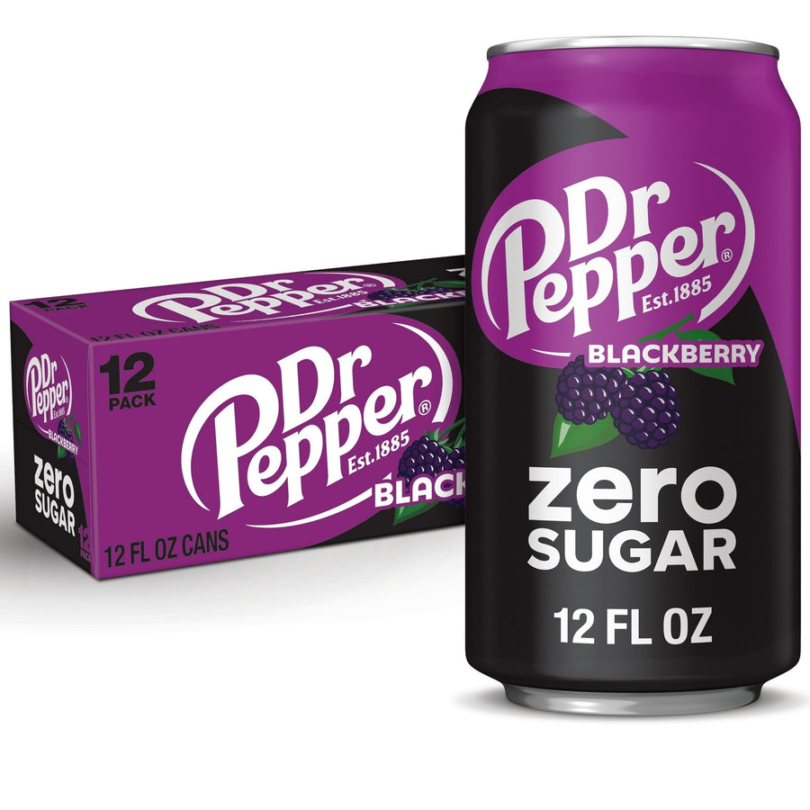 Dr Pepper Blackberry Zero Sugar Soda - Soft Zero Sugar