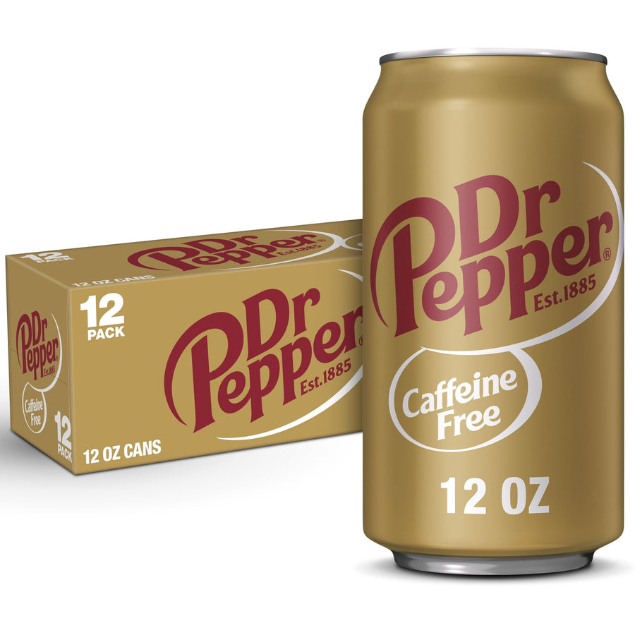 Dr Pepper Caffeine Free Soda - Bright Soda Bottle