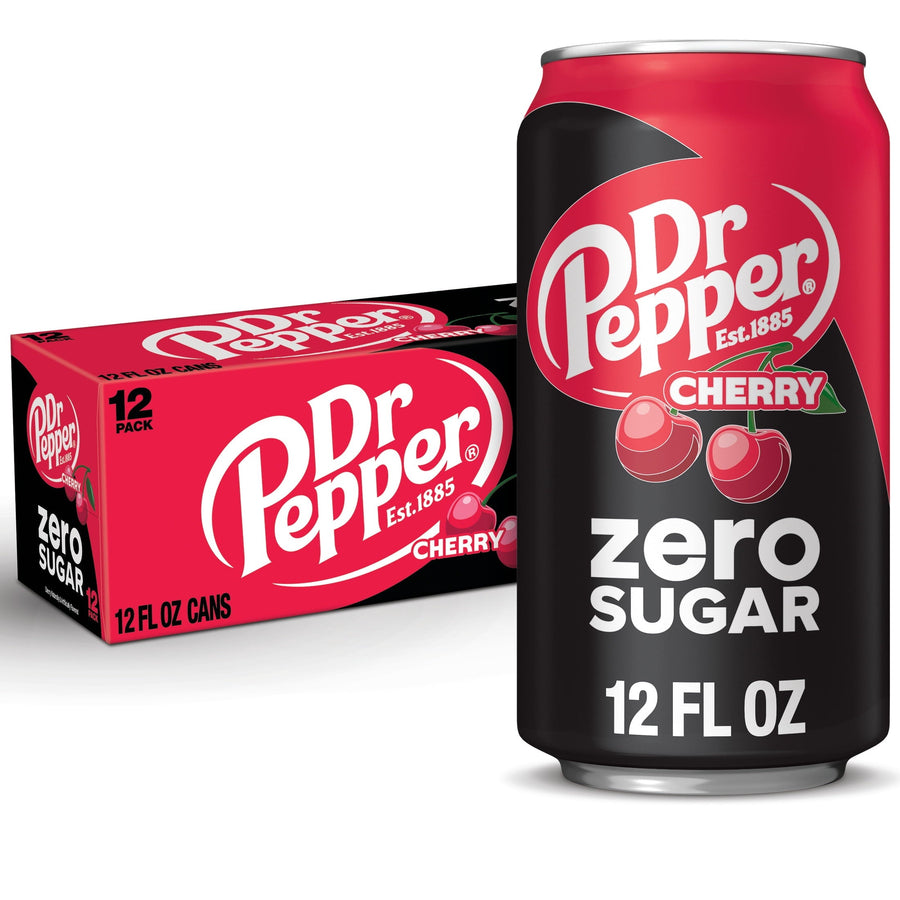 Dr Pepper Cherry Zero Sugar Soda - Cozy Zero Sugar Sip